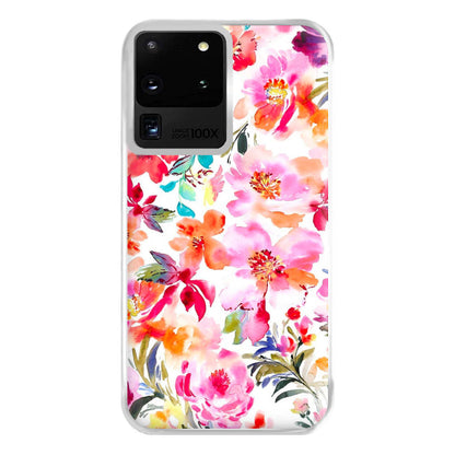 Spring Floral Pattern Phone Case for Galaxy S20 Ultra