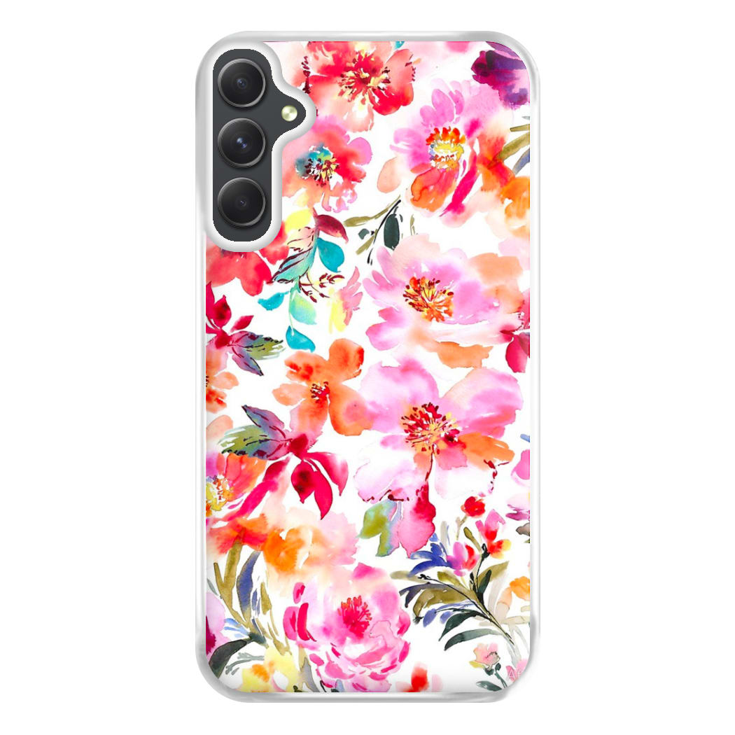 Spring Floral Pattern Phone Case for Galaxy A14