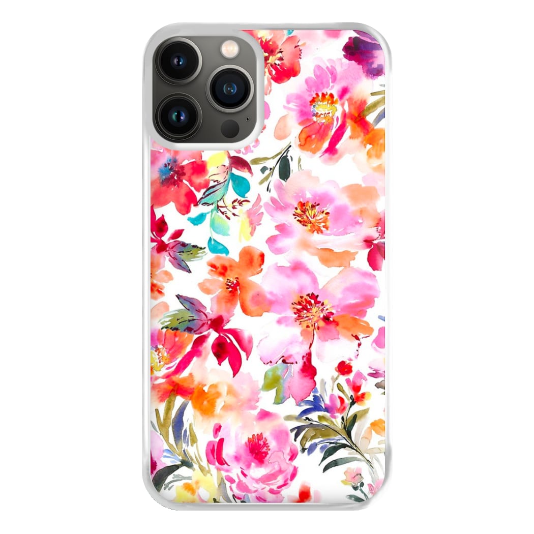 Spring Floral Pattern Phone Case for iPhone 13 Pro Max