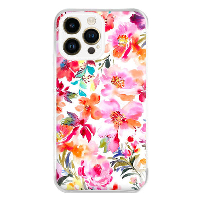 Spring Floral Pattern Phone Case for iPhone 14 Pro Max