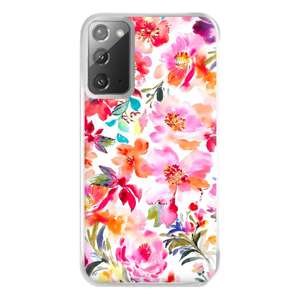 Spring Floral Pattern Phone Case for Galaxy Note 20 Ultra