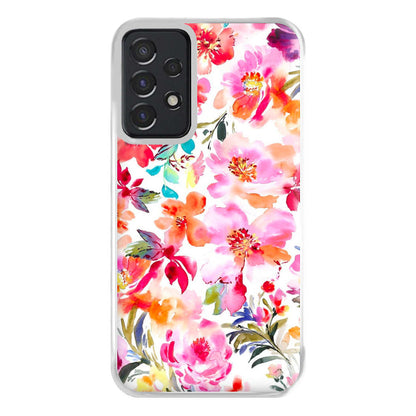 Spring Floral Pattern Phone Case for Galaxy A52 / A52s