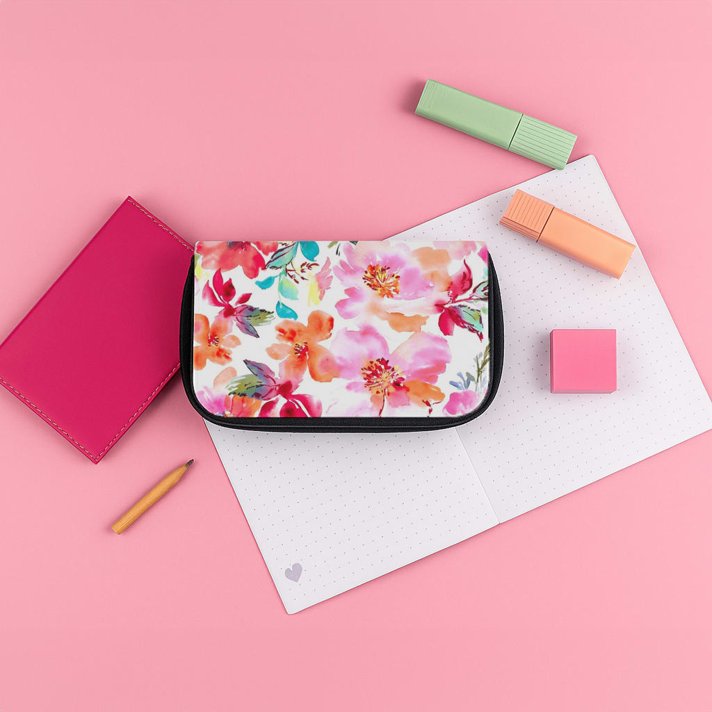 Spring Floral Pattern Pencil Case