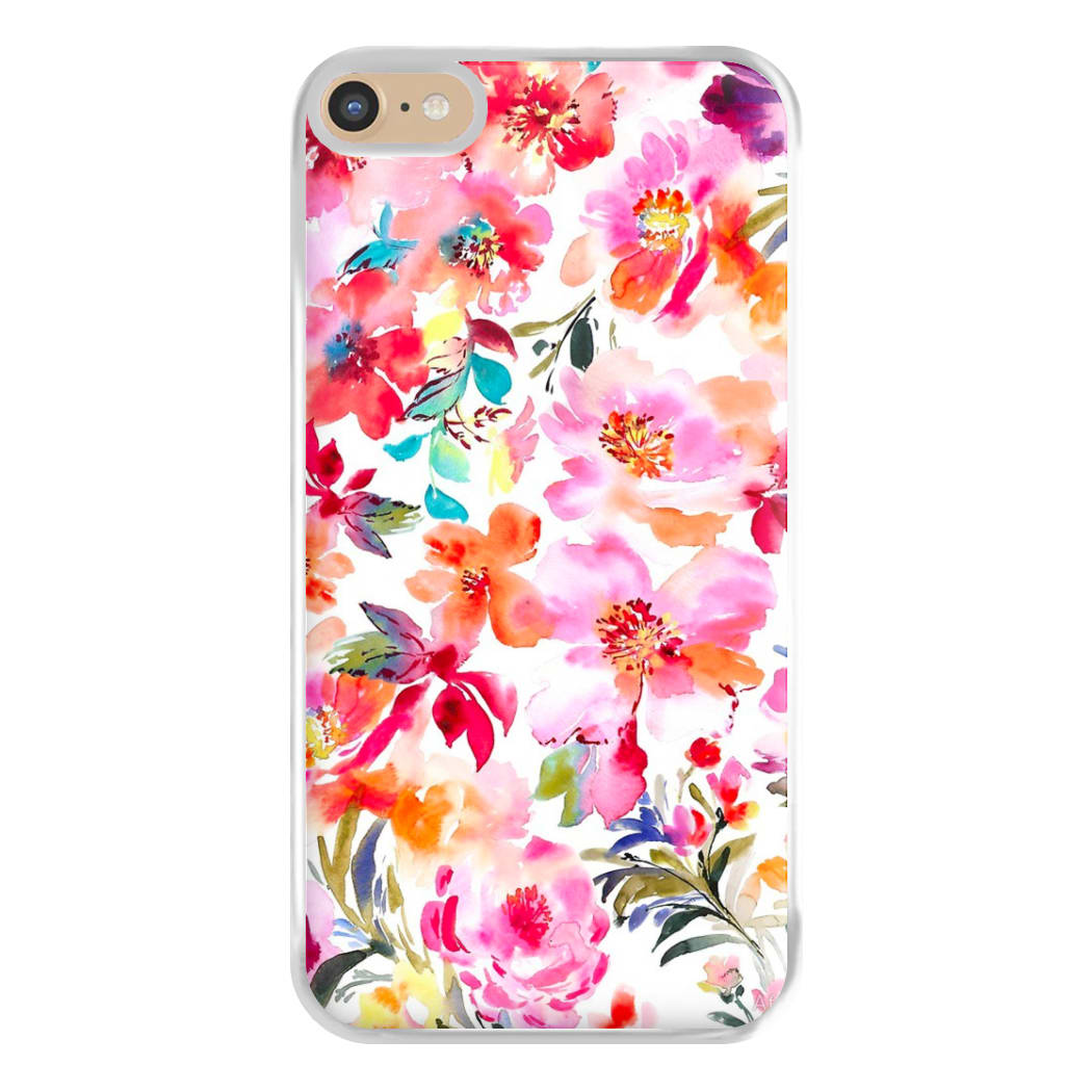 Spring Floral Pattern Phone Case for iPhone 6 Plus / 7 Plus / 8 Plus