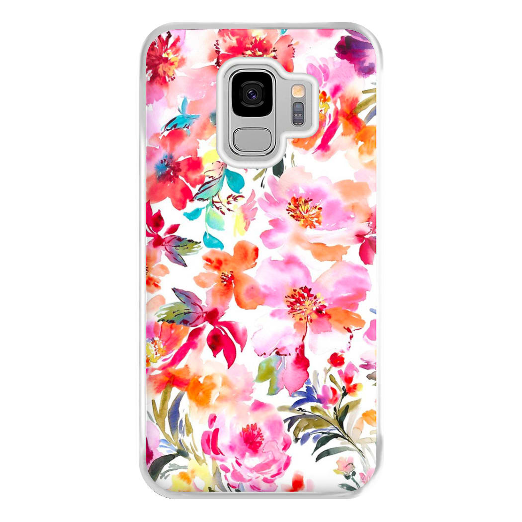 Spring Floral Pattern Phone Case for Galaxy S9 Plus