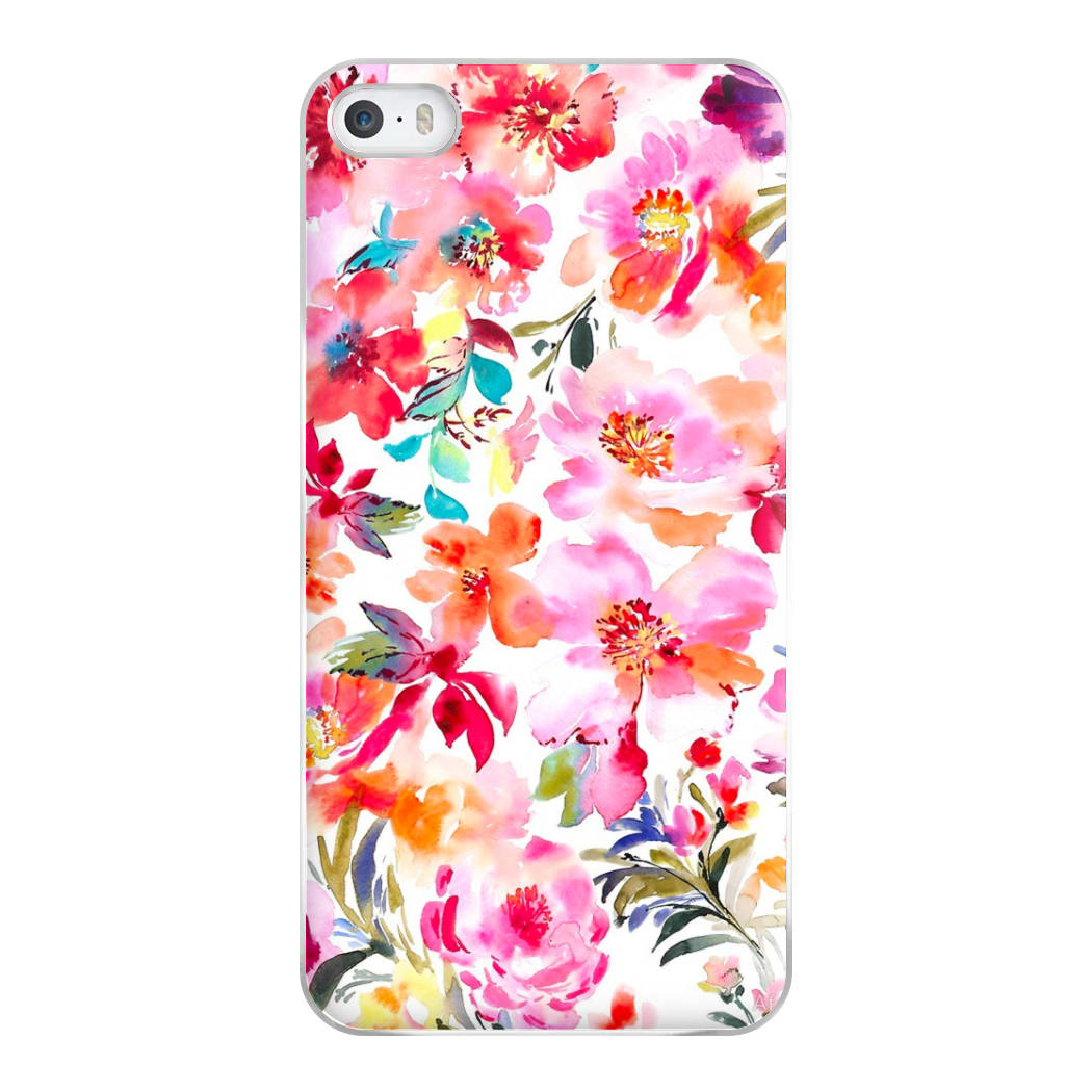 Spring Floral Pattern Phone Case for iPhone 5 / 5s / SE 2016