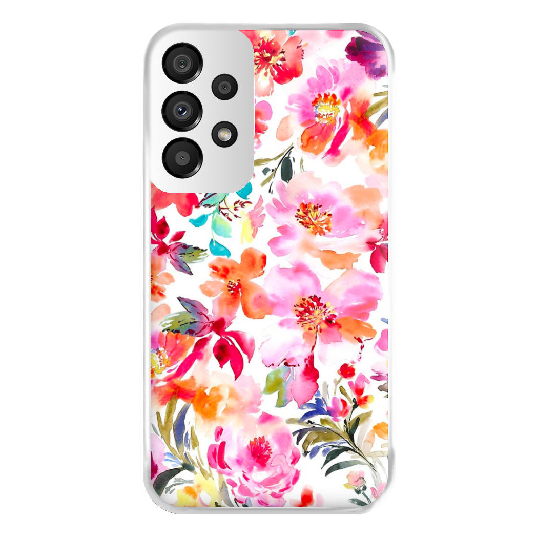 Spring Floral Pattern Phone Case for Galaxy A33