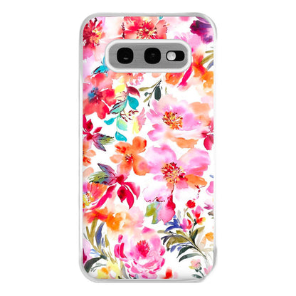 Spring Floral Pattern Phone Case for Galaxy S10e