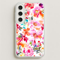 Spring Floral Pattern Phone Case for Galaxy S25FE