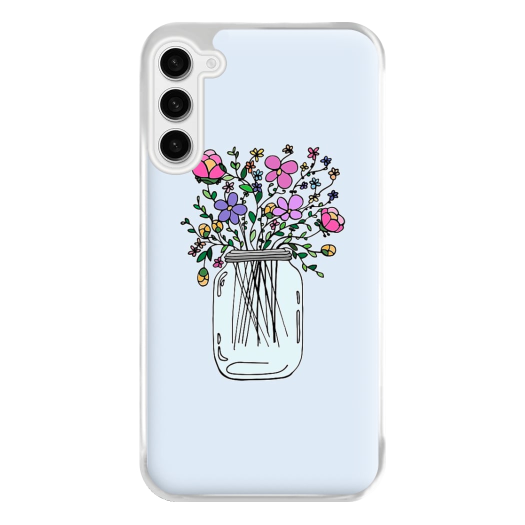 Cartoon Flower Jar Phone Case for Galaxy S23FE