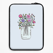 Cartoon Flower Jar Laptop Sleeve 1