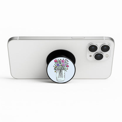 Cartoon Flower Jar Phone Stand