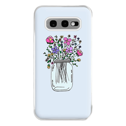 Cartoon Flower Jar Phone Case for Galaxy S10e