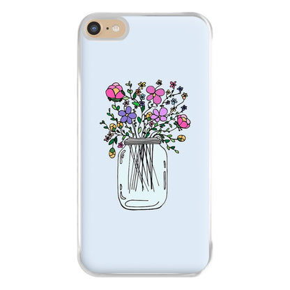 Cartoon Flower Jar Phone Case for iPhone 6 Plus / 7 Plus / 8 Plus