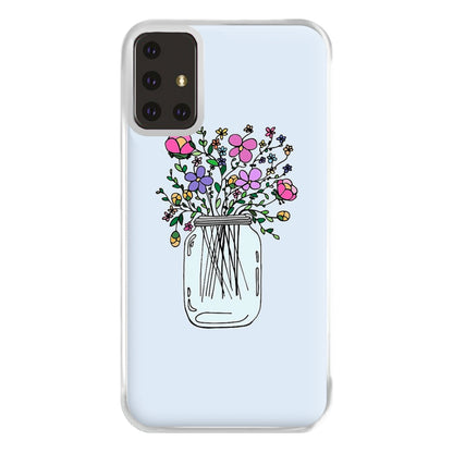 Cartoon Flower Jar Phone Case for Galaxy A71