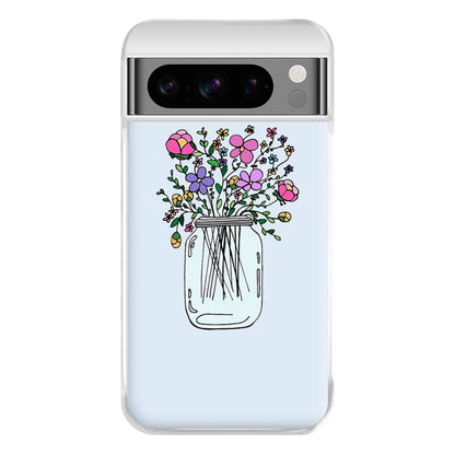 Cartoon Flower Jar Phone Case for Google Pixel 8 Pro