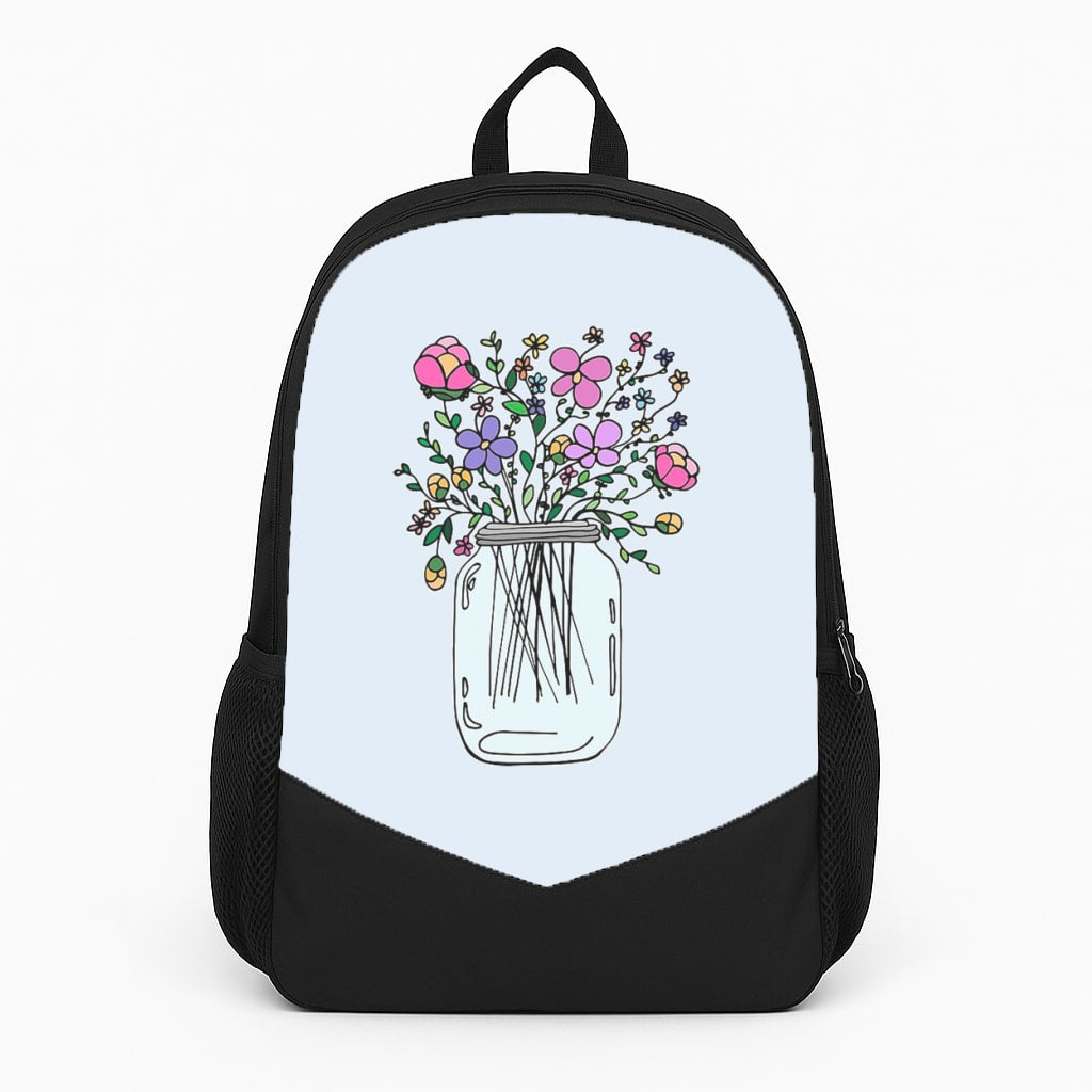 Cartoon Flower Jar Backpack