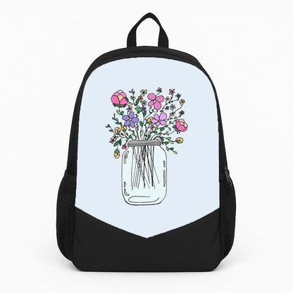 Cartoon Flower Jar Backpack