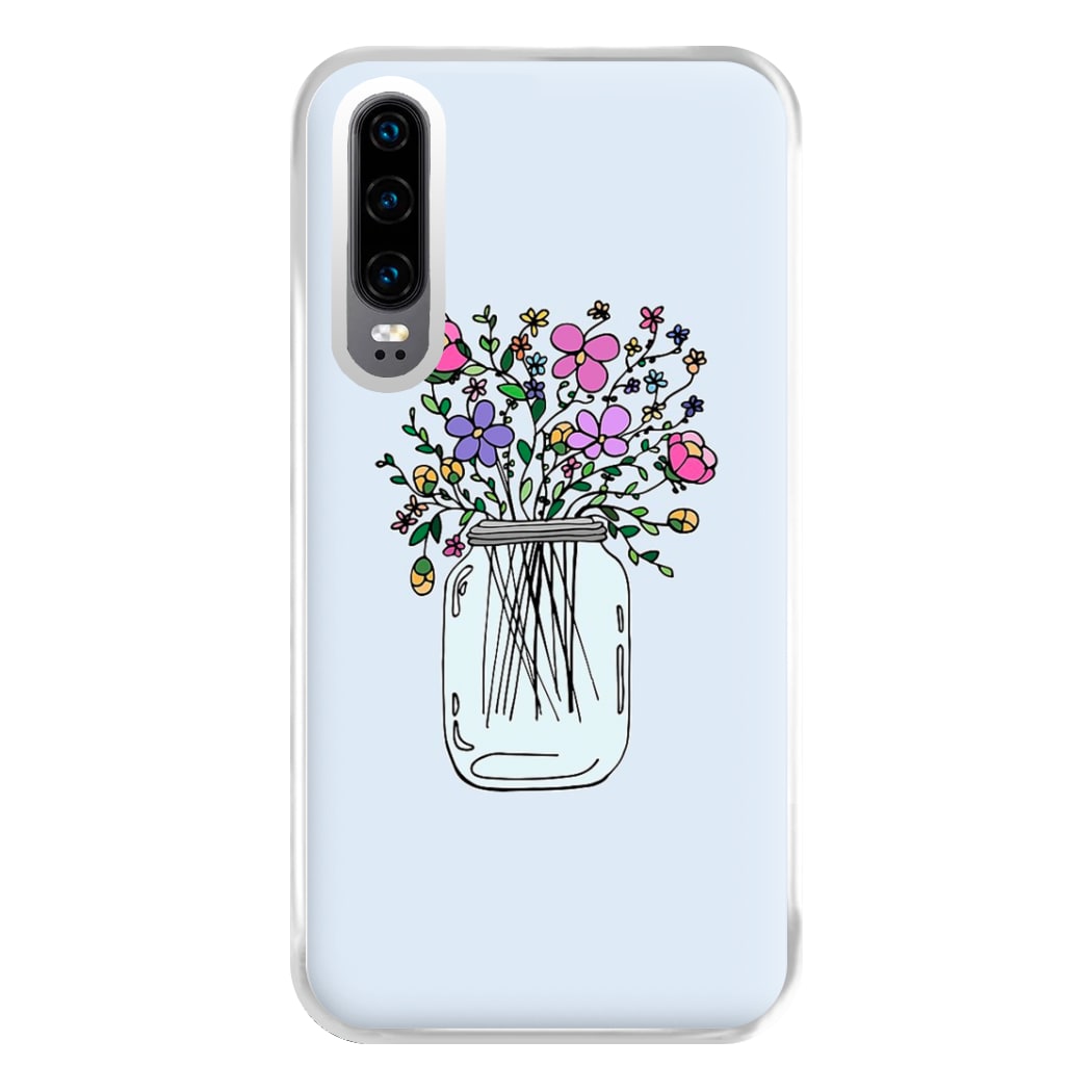 Cartoon Flower Jar Phone Case for Huawei P30