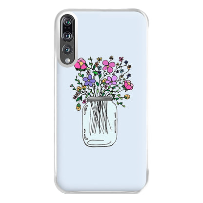 Cartoon Flower Jar Phone Case for Huawei P20 Pro