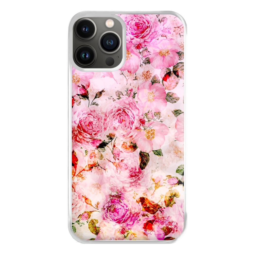 Pretty Pink Chic Floral Pattern Phone Case for iPhone 11 Pro Max