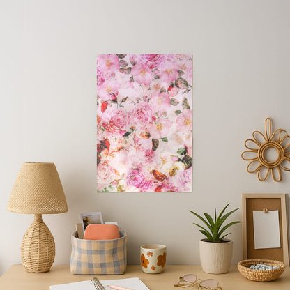 Pretty Pink Chic Floral Pattern Art Print