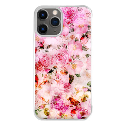 Pretty Pink Chic Floral Pattern Phone Case for iPhone 12 Pro Max