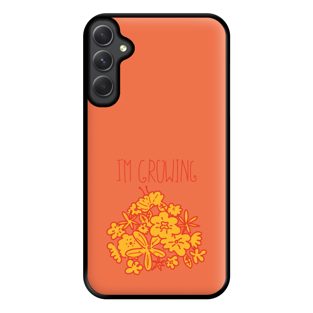 I'm Growing - Floral Phone Case for Galaxy A34