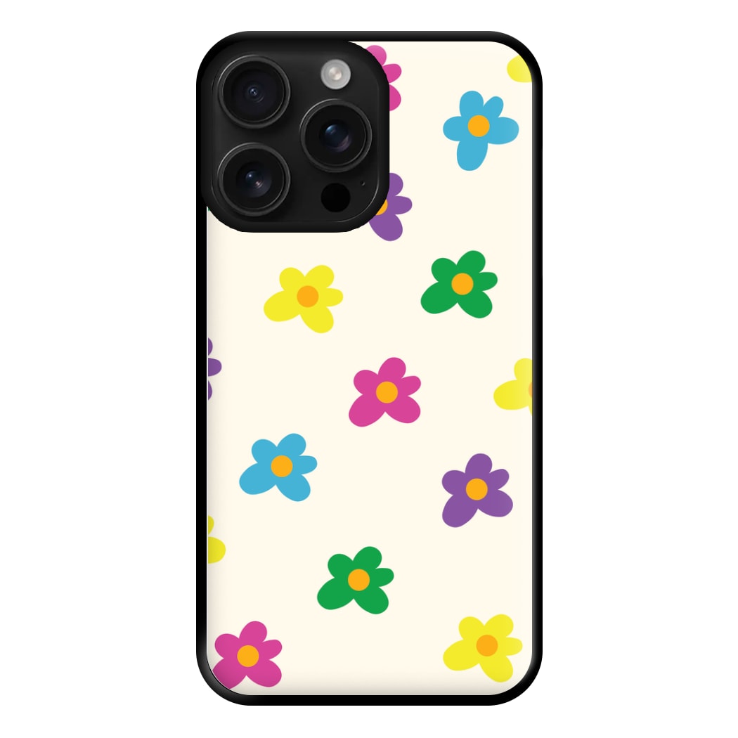 Cute Flower Pattern - Floral Phone Case for iPhone 16 Pro Max