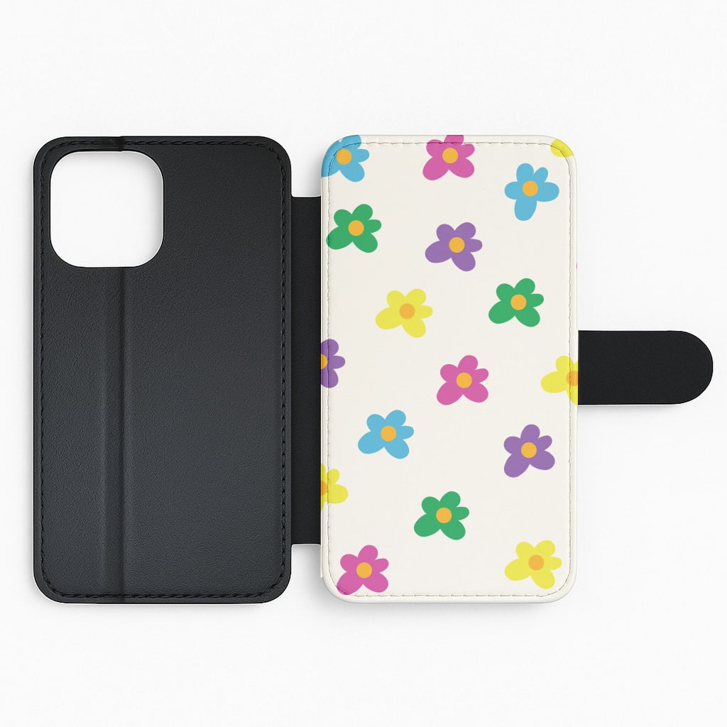 Cute Flower Pattern - Floral Flip Phone Case