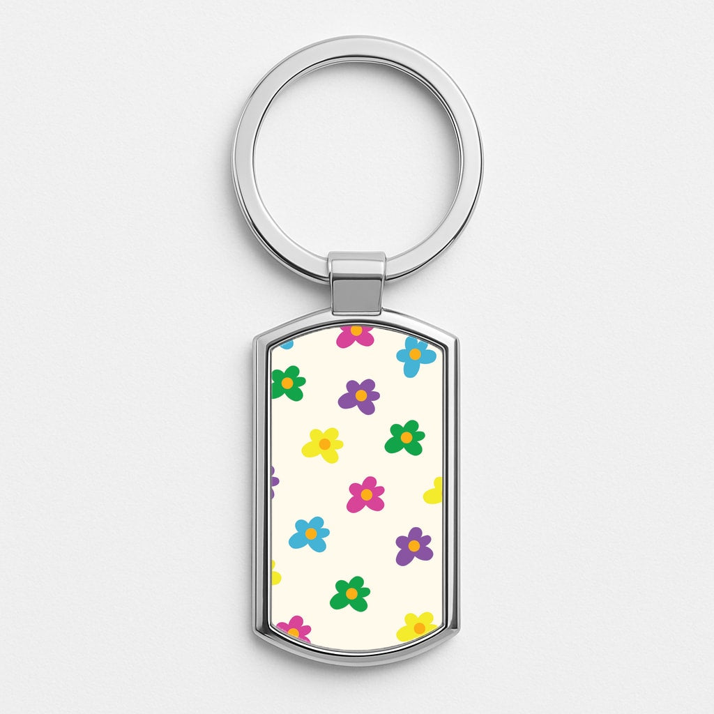 Cute Flower Pattern - Floral Luxury Keyring