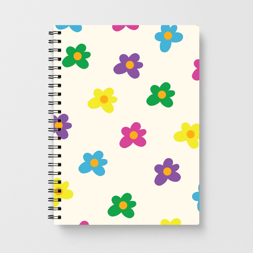 Cute Flower Pattern - Floral Notebook