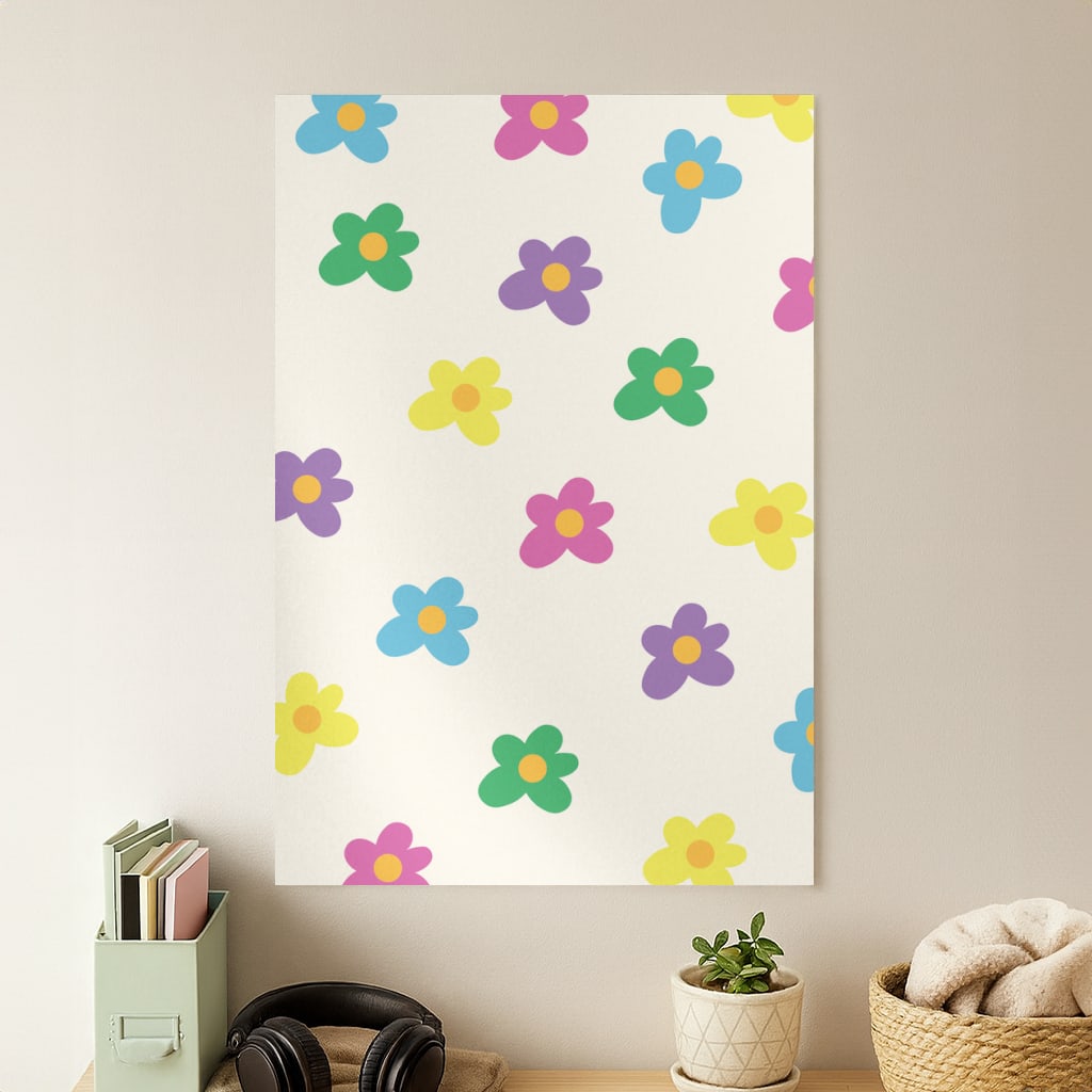 Cute Flower Pattern - Floral Poster