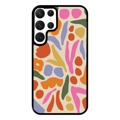 Abstract Floral Pattern - Floral Phone Case for Galaxy S22 Ultra