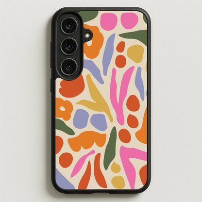 Abstract Floral Pattern - Floral Phone Case for Galaxy S25FE