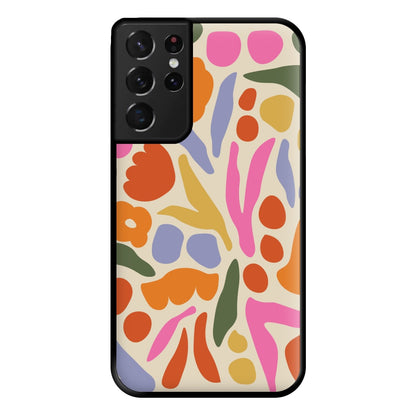 Abstract Floral Pattern - Floral Phone Case for Galaxy S21 Ultra