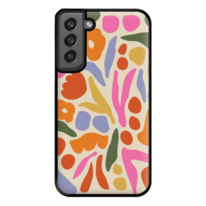 Abstract Floral Pattern - Floral Phone Case for Galaxy S21FE