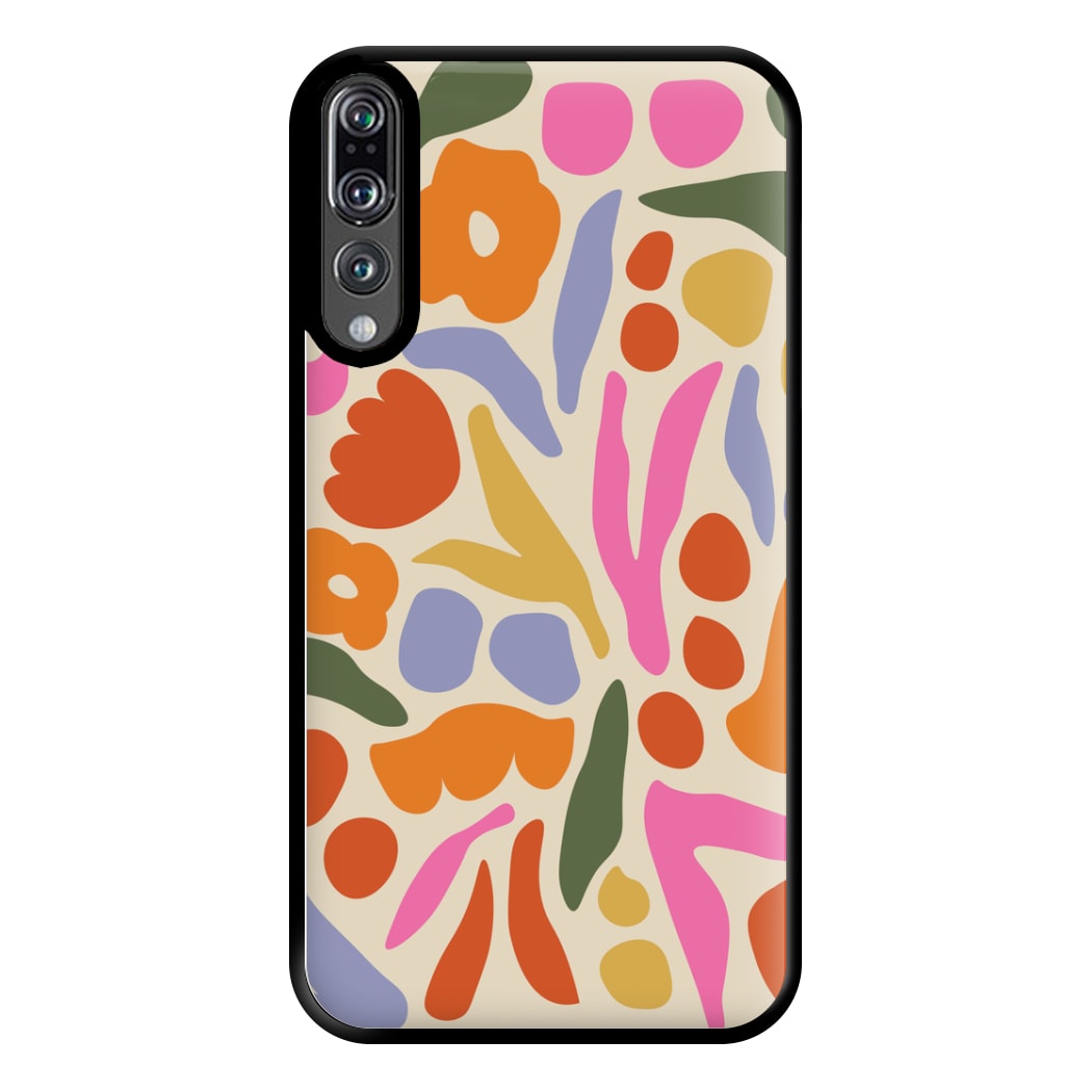 Abstract Floral Pattern - Floral Phone Case for Huawei P20 Pro