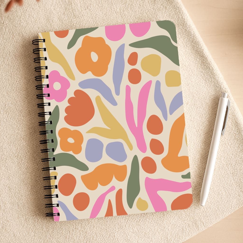 Abstract Floral Pattern - Floral Notepad