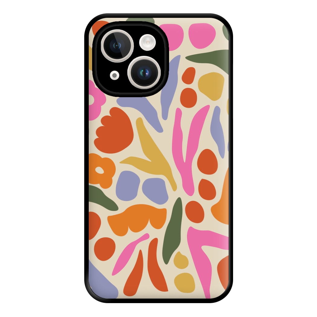 Abstract Floral Pattern - Floral Phone Case for iPhone 14 Plus