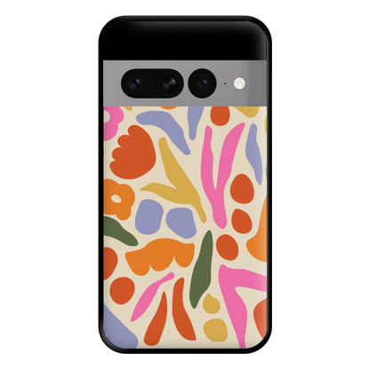 Abstract Floral Pattern - Floral Phone Case for Google Pixel 7 Pro