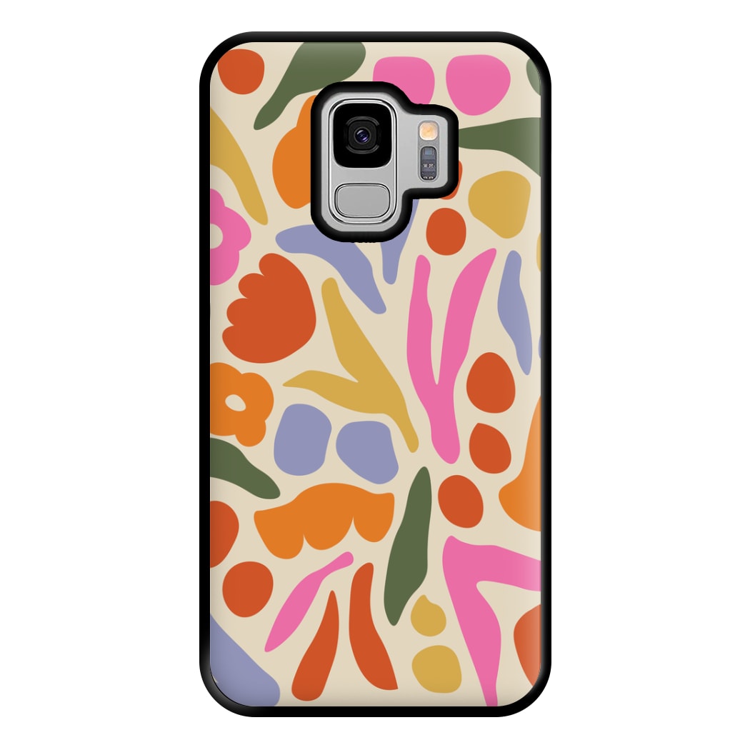 Abstract Floral Pattern - Floral Phone Case for Galaxy S9 Plus