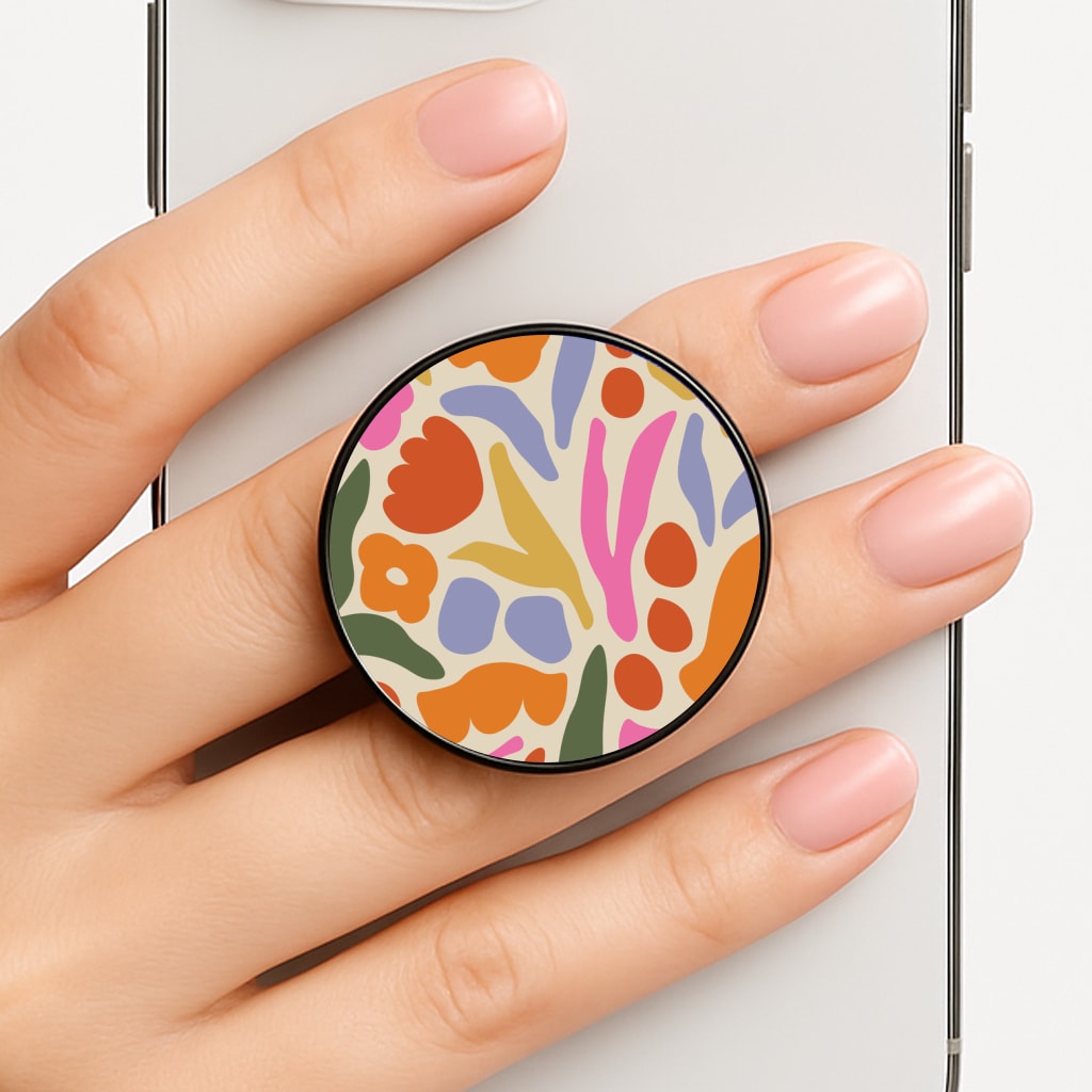Abstract Floral Pattern - Floral Phone Grip