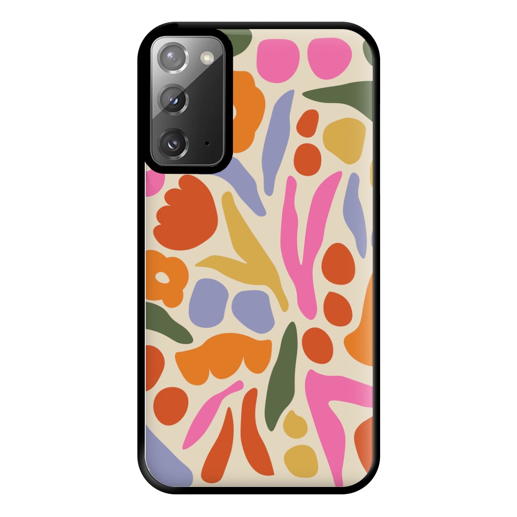 Abstract Floral Pattern - Floral Phone Case for Galaxy Note 20 Ultra