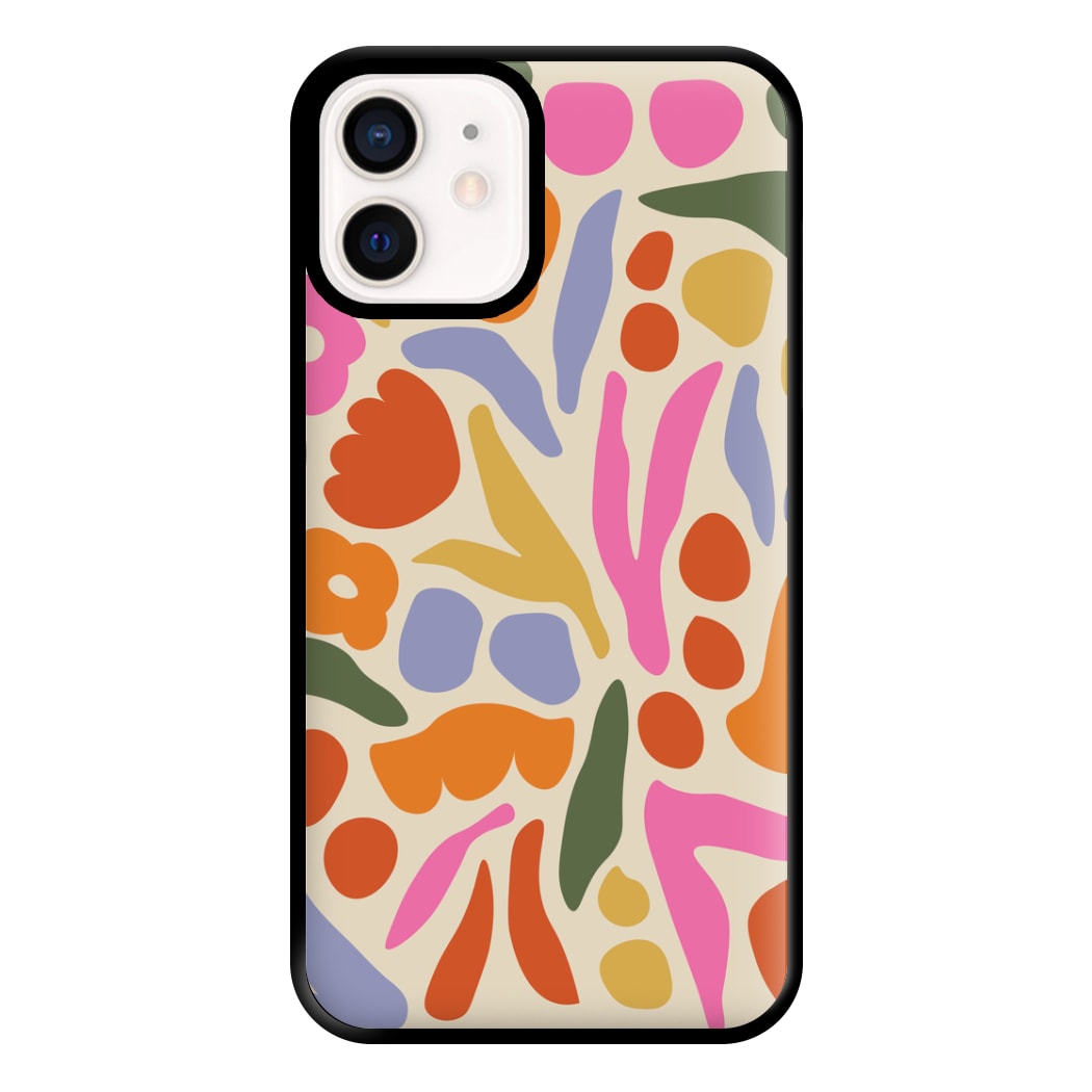 Abstract Floral Pattern - Floral Phone Case for iPhone 12 Mini