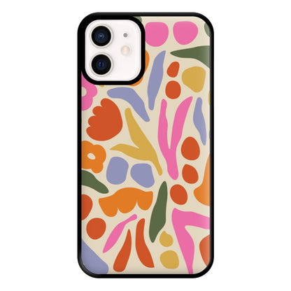 Abstract Floral Pattern - Floral Phone Case for iPhone 13 Mini