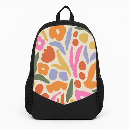 Abstract Floral Pattern - Floral Backpack