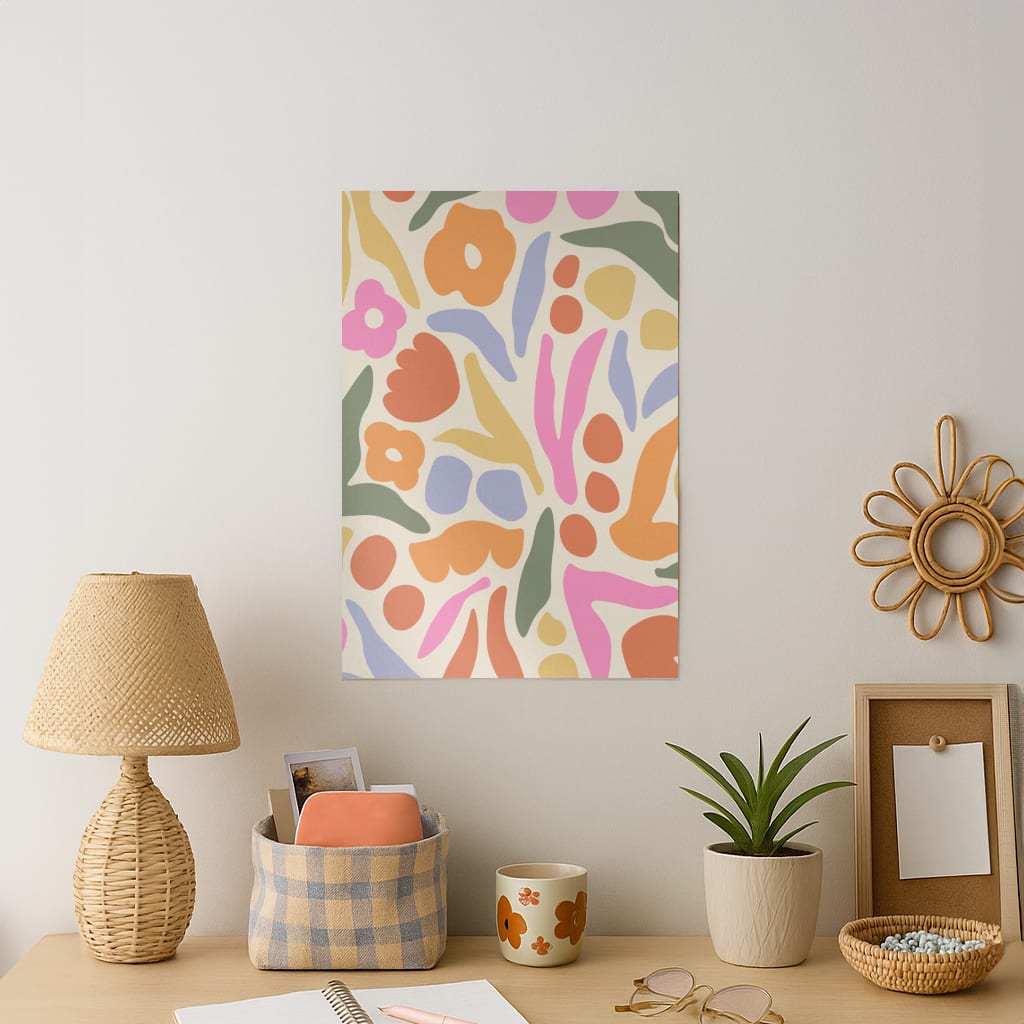 Abstract Floral Pattern - Floral Art Print