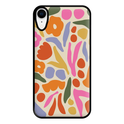 Abstract Floral Pattern - Floral Phone Case for iPhone XR