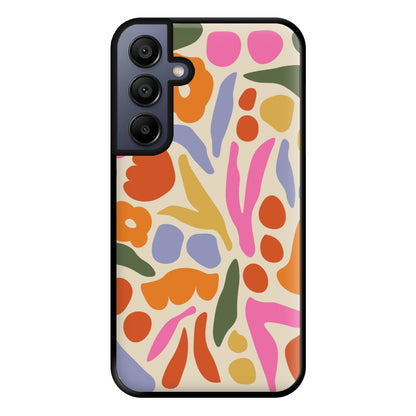 Abstract Floral Pattern - Floral Phone Case for Galaxy A15